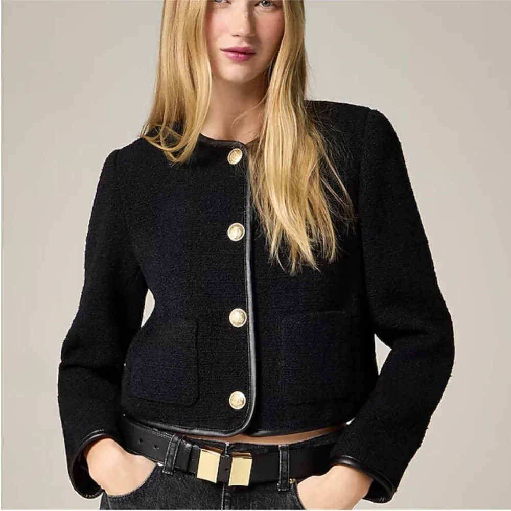 J. Crew Black Blazer with Gold Buttons